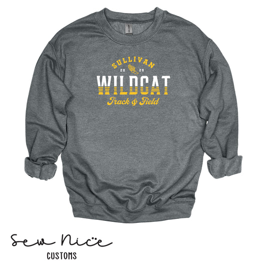 Wildcat Track & Field Lines Crewneck Sweatshirt