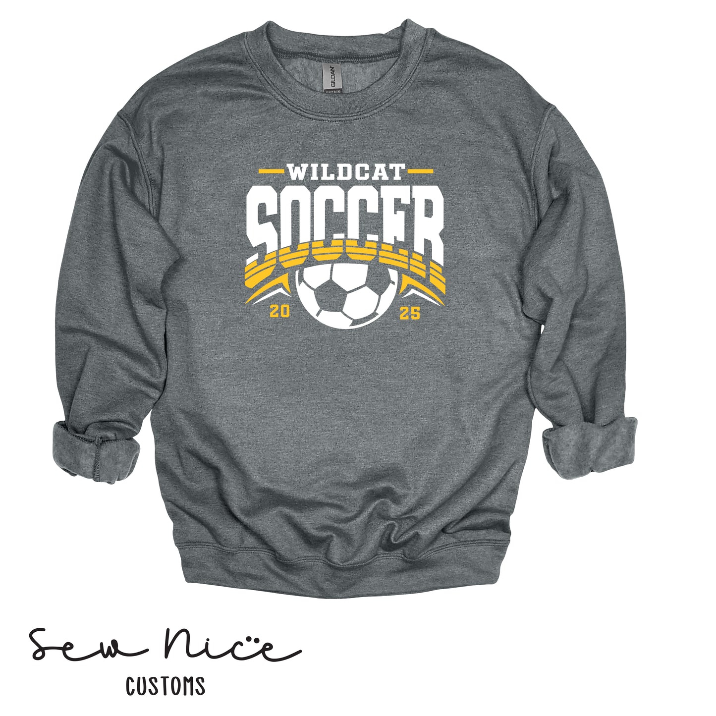 YOUTH Wildcat Soccer 2025 Crewneck Sweatshirt