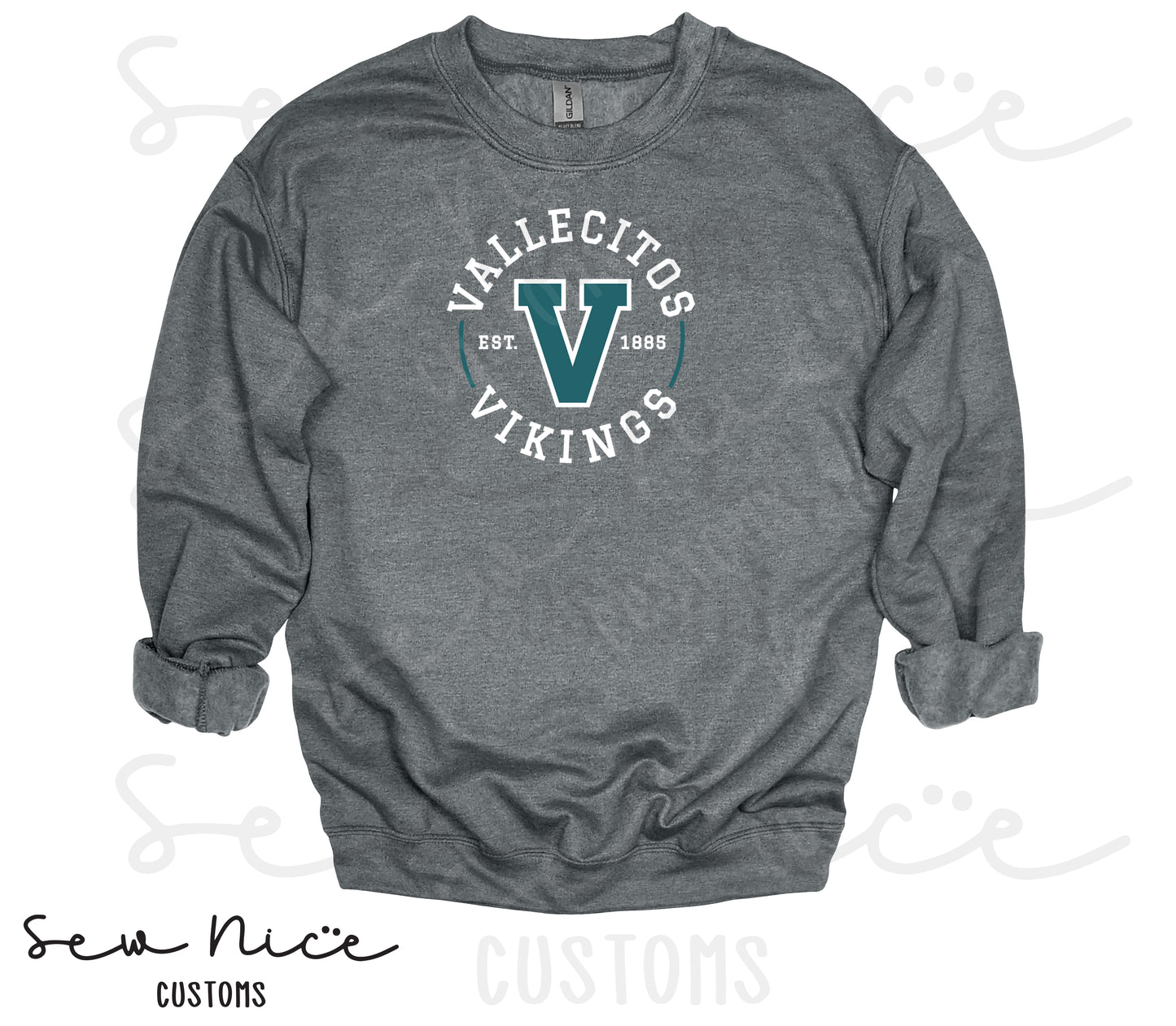 Vallecitos V-Logo- Unisex Crewneck Sweatshirt