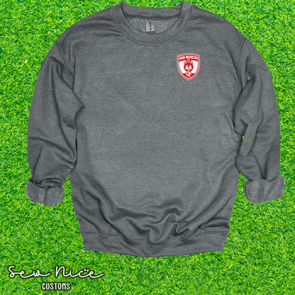 EMBROIDERED San Marcos FC- Unisex Adult/Youth Crewneck Sweatshirt