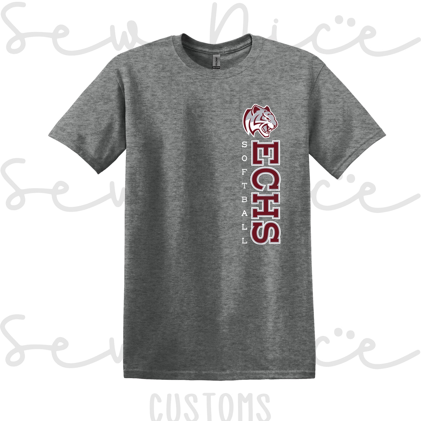 ECHS Softball- Unisex Adult/Youth T-Shirt