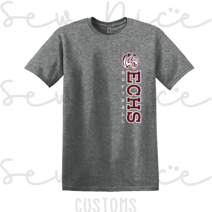 ECHS Softball- Unisex Adult/Youth T-Shirt