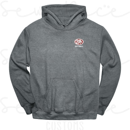 ECHS Embroidered Logo Softball- Unisex Adult/Youth Hoodie