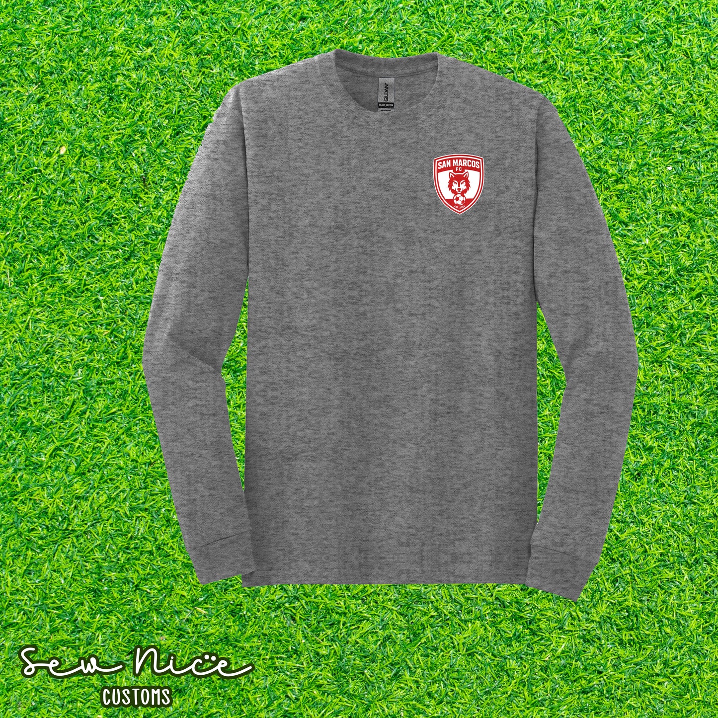 San Marcos FC- Unisex Adult/Youth Long Sleeve Shirt