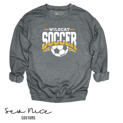YOUTH Wildcat Soccer - Crewneck Sweatshirt