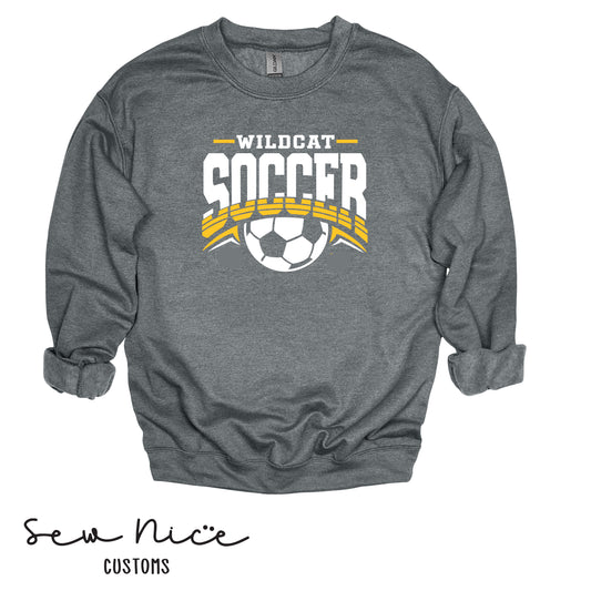 Wildcat Soccer -Crewneck Sweatshirt