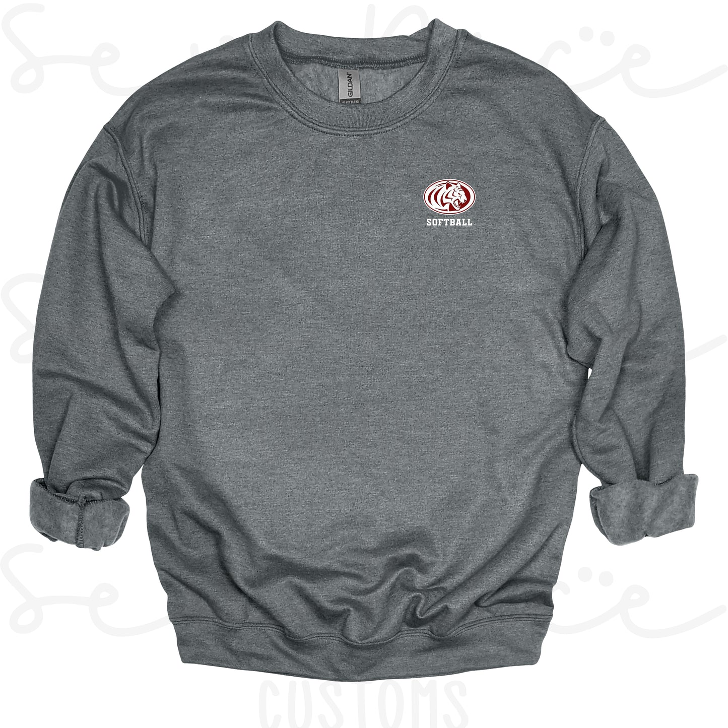ECHS Embroidered Logo Softball- Unisex Adult/Youth Crewneck