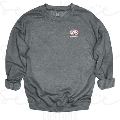 ECHS Embroidered Logo Softball- Unisex Adult/Youth Crewneck