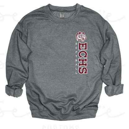 ECHS Softball- Unisex Adult/Youth Crewneck