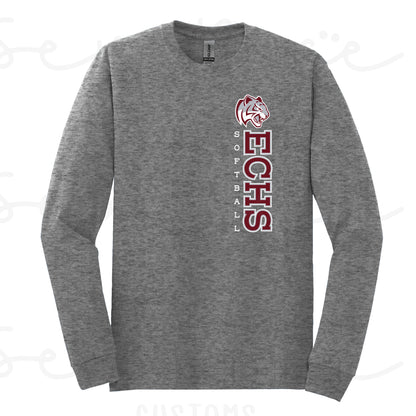ECHS Softball- Unisex Adult/Youth Long Sleeve Shirt
