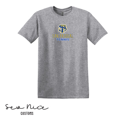 SP San Pasqual Tennis- Unisex Adult/Youth T-Shirt