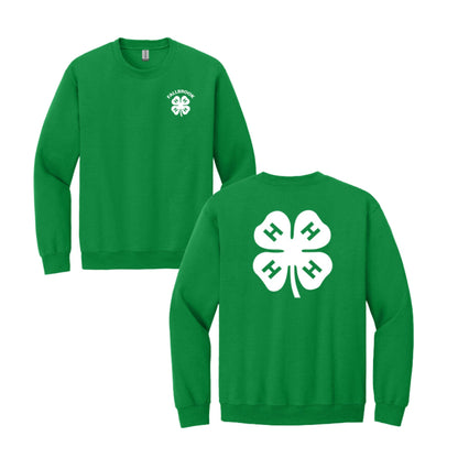 Clover 4H- ADULT Unisex Crewneck- Left Chest/Back Design