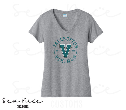 Vallecitos V-Logo- Ladies V-Neck Shirt