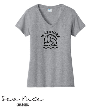 WARRIORS FHS Water Polo- Ladies V-Neck Shirt