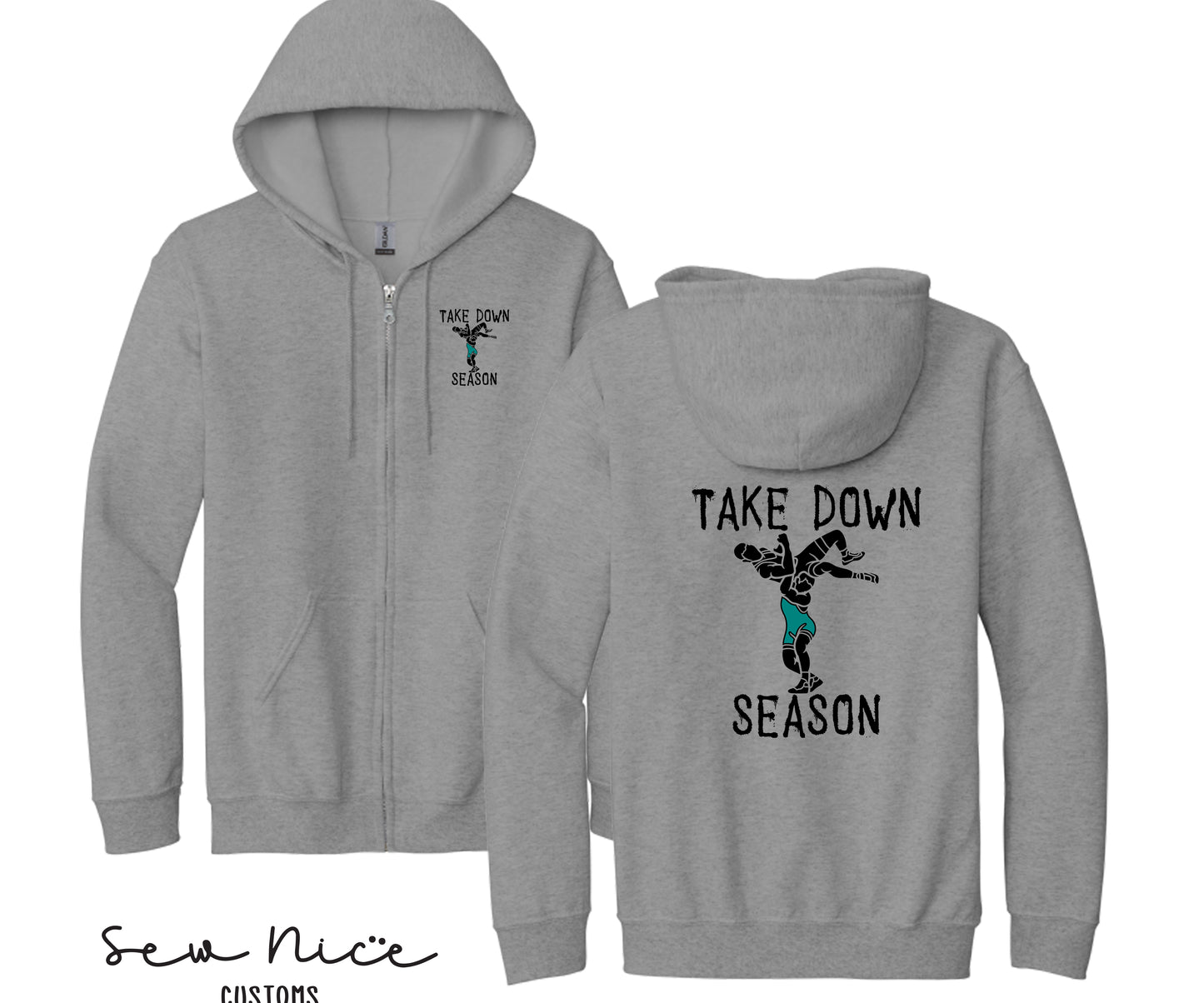 Guajome Take DOWN Design- Unisex Adult/Youth Full Zip Hoodie