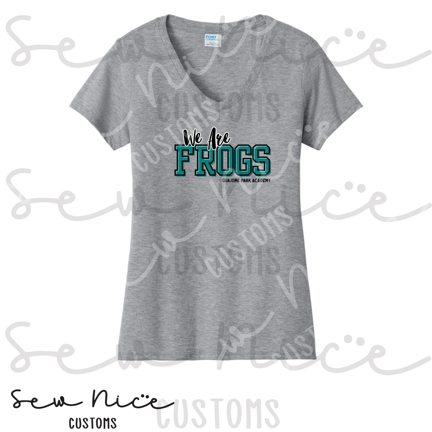 Guajome- WE ARE FROGS - Ladies V-Neck Shirt
