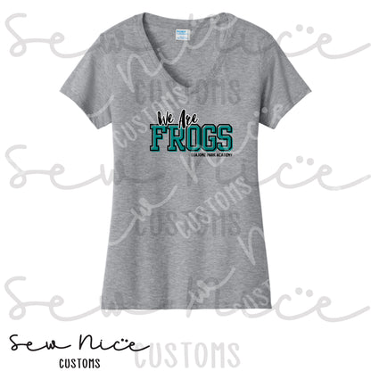 Guajome- WE ARE FROGS - Ladies V-Neck Shirt