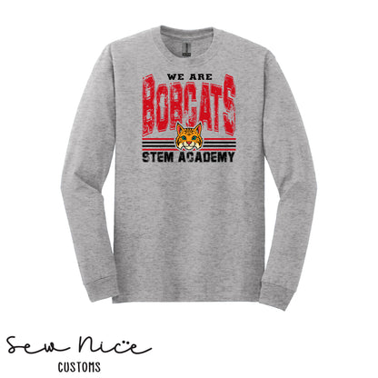 STEM-We Are Bobcats-Unisex Adult/Youth Long Sleeve Shirt
