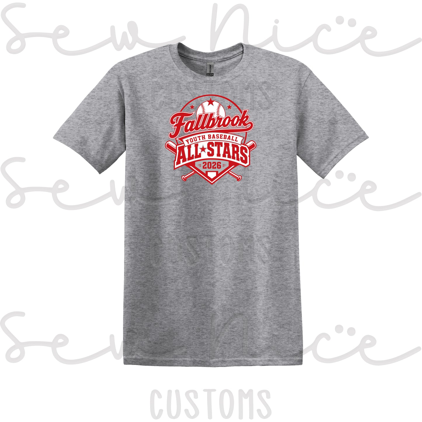 Fallbrook Youth Baseball- ALL STARS 2026- Unisex T-Shirt