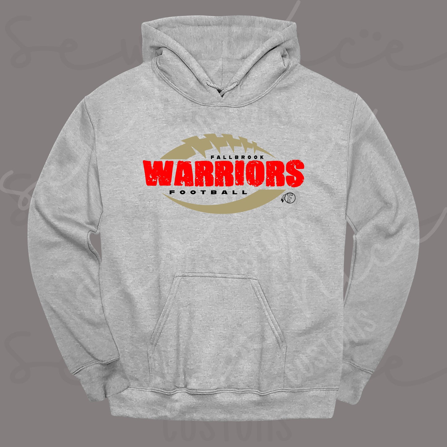 Distressed Fallbrook Warriors - Hoodie