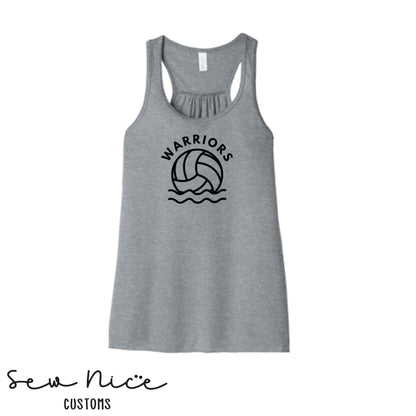 WARRIORS FHS Water Polo - Ladies Bella Canvas Flowy Tank Top