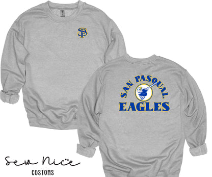 San Pasqual Swinging Eagle- Unisex Adult/Youth Crewneck