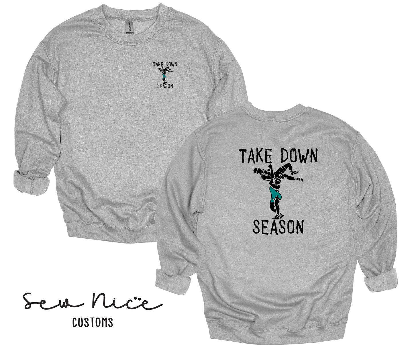 Guajome Take DOWN Design- Unisex Adult/Youth Crewneck Sweatshirt