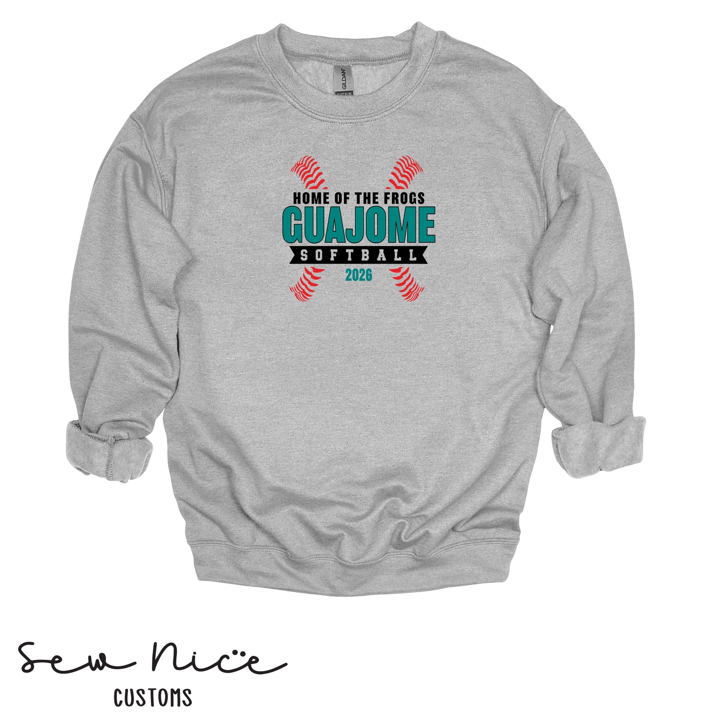 Guajome Seams Softball-Unisex Adult/Youth Crewneck