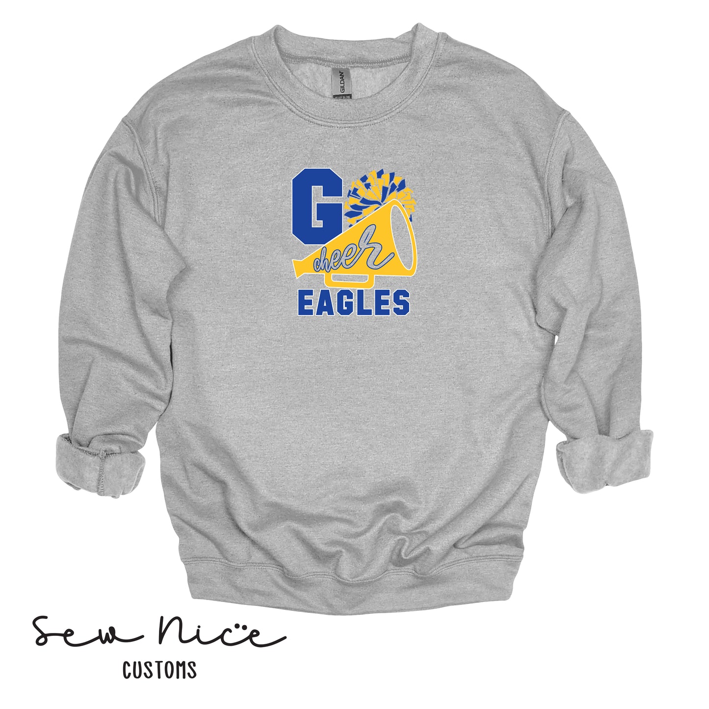 GO CHEER Eagles- Unisex Adult/Youth Crewneck Sweatshirt
