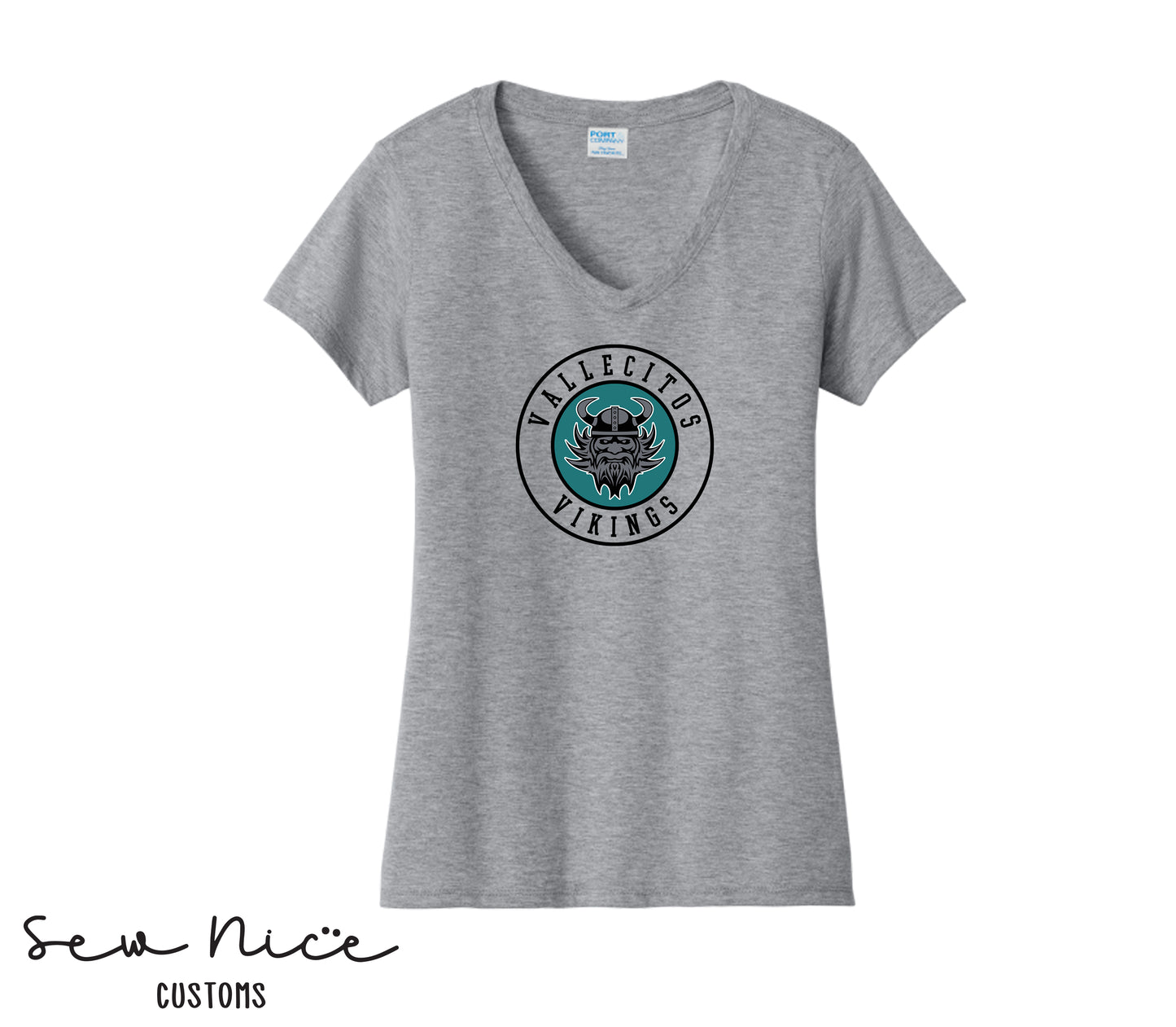 Vallecitos Logo- Ladies V-Neck Shirt
