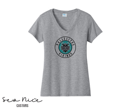Vallecitos Logo- Ladies V-Neck Shirt