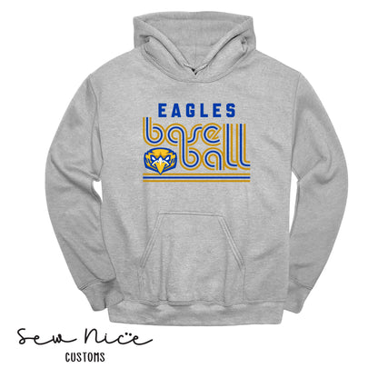 Retro Eagles Baseball - Unisex Adult/Youth Hoodie