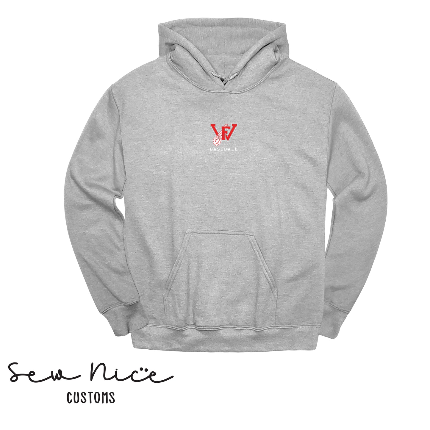 FHS FW Small Center Chest Logo-Unisex Adult/Youth Hoodie