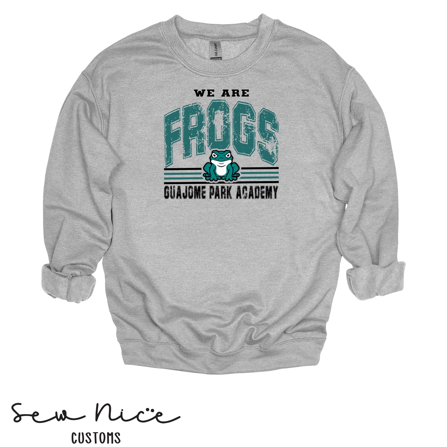 Guajome-Vintage We Are Frogs- Unisex Adult/Youth Crewneck Sweatshirt