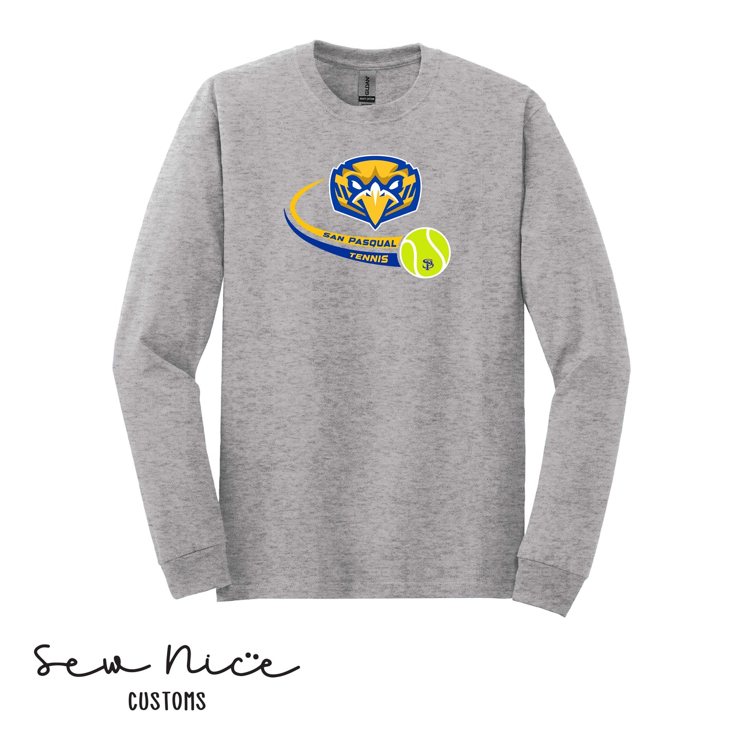 SP Eagles Swoosh Tennis- Unisex Adult/Youth Long Sleeve Shirt