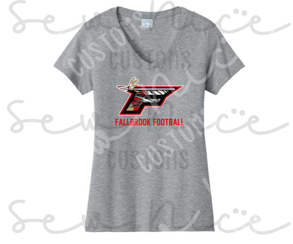 F Football Ladies V-Neck Shirt