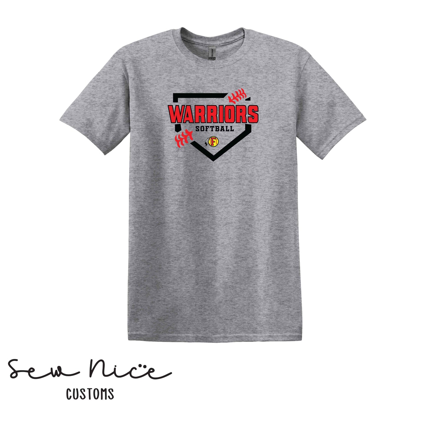 FHS Softball Plate- Unisex Adult/Youth T-Shirt