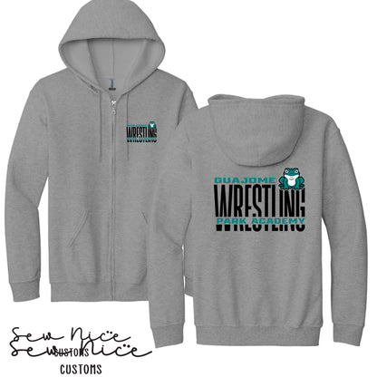 Guajome Tall WRESTLING Design- Unisex Adult/Youth Full Zip Hoodie