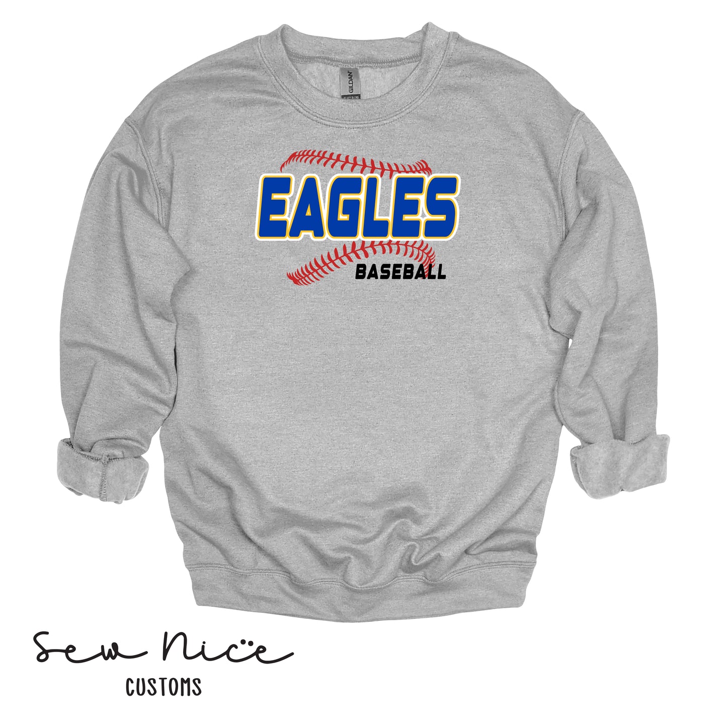 EAGLES Seam Design- Unisex Adult/Youth Crewneck Sweatshirt