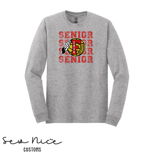 FHS Water Polo Stacked SENIOR 2026- Unisex Adult/Youth Long Sleeve Shirt