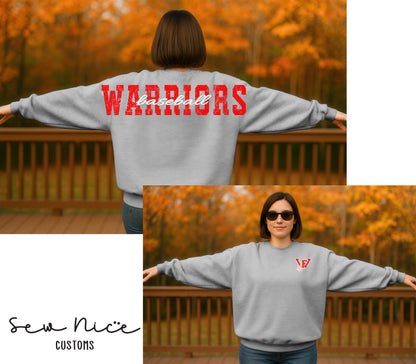 Warriors Baseball Shoulder Design