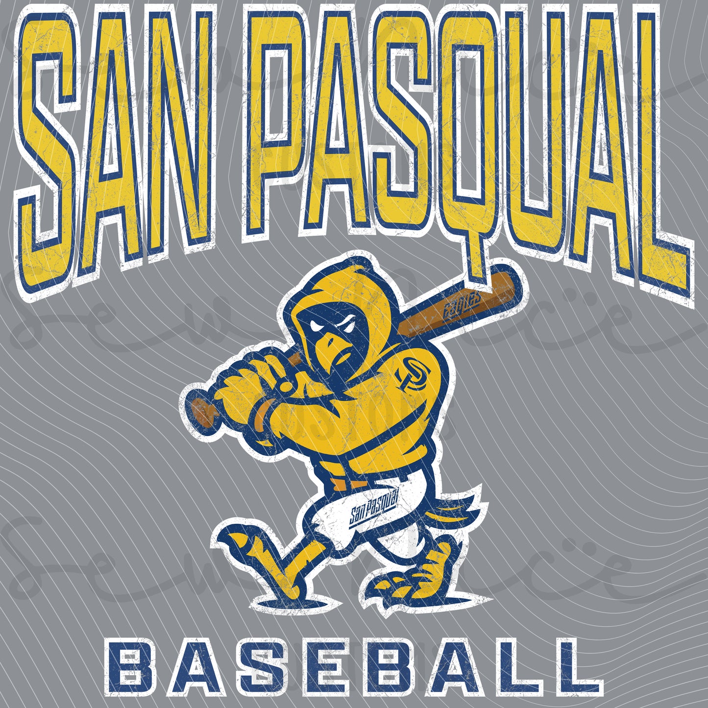 San Pasqual Baseball Mascot- Ladies V-Neck Shirt