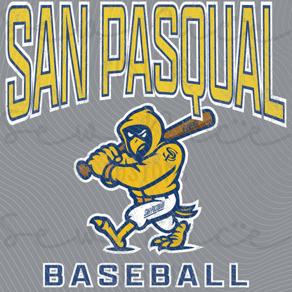 San Pasqual Baseball Mascot- Ladies V-Neck Shirt