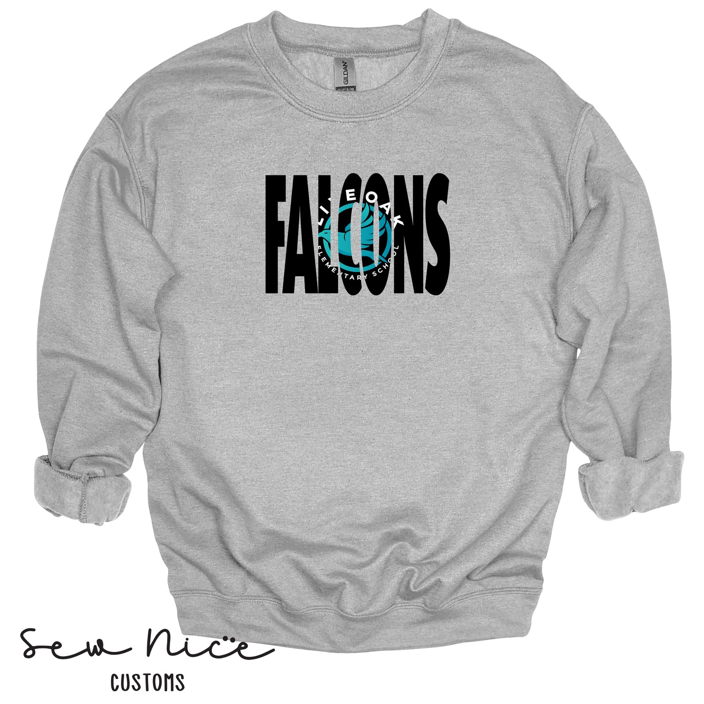 FALCON Inside Logo- Unisex Adult Crewneck Sweatshirt
