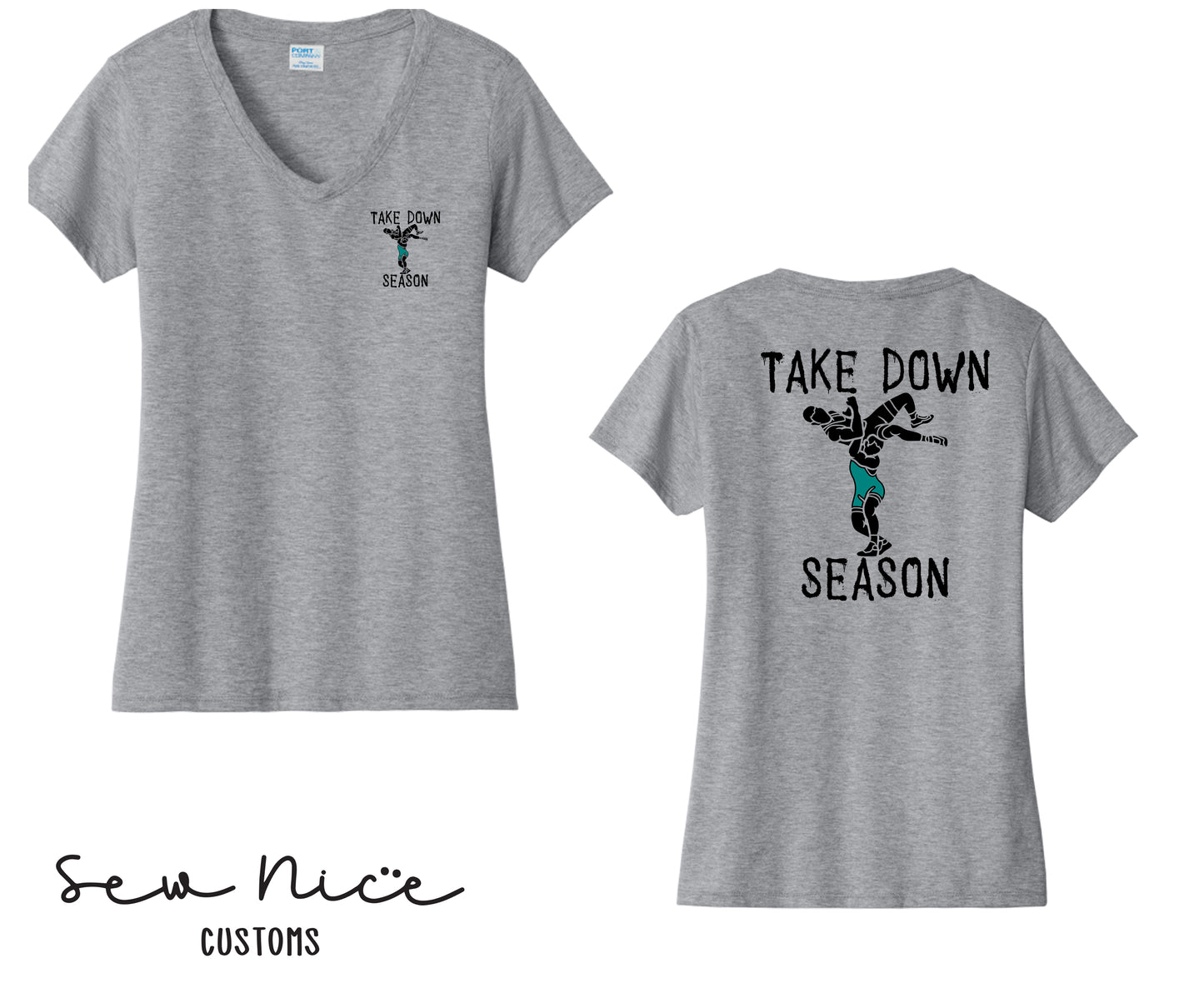 Guajome Take DOWN Design- Ladies V-Neck