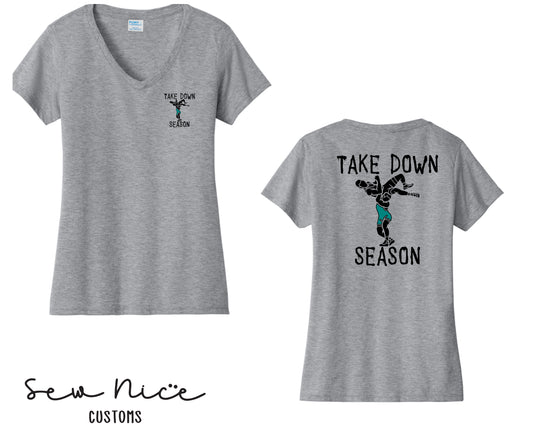 Guajome Take DOWN Design- Ladies V-Neck