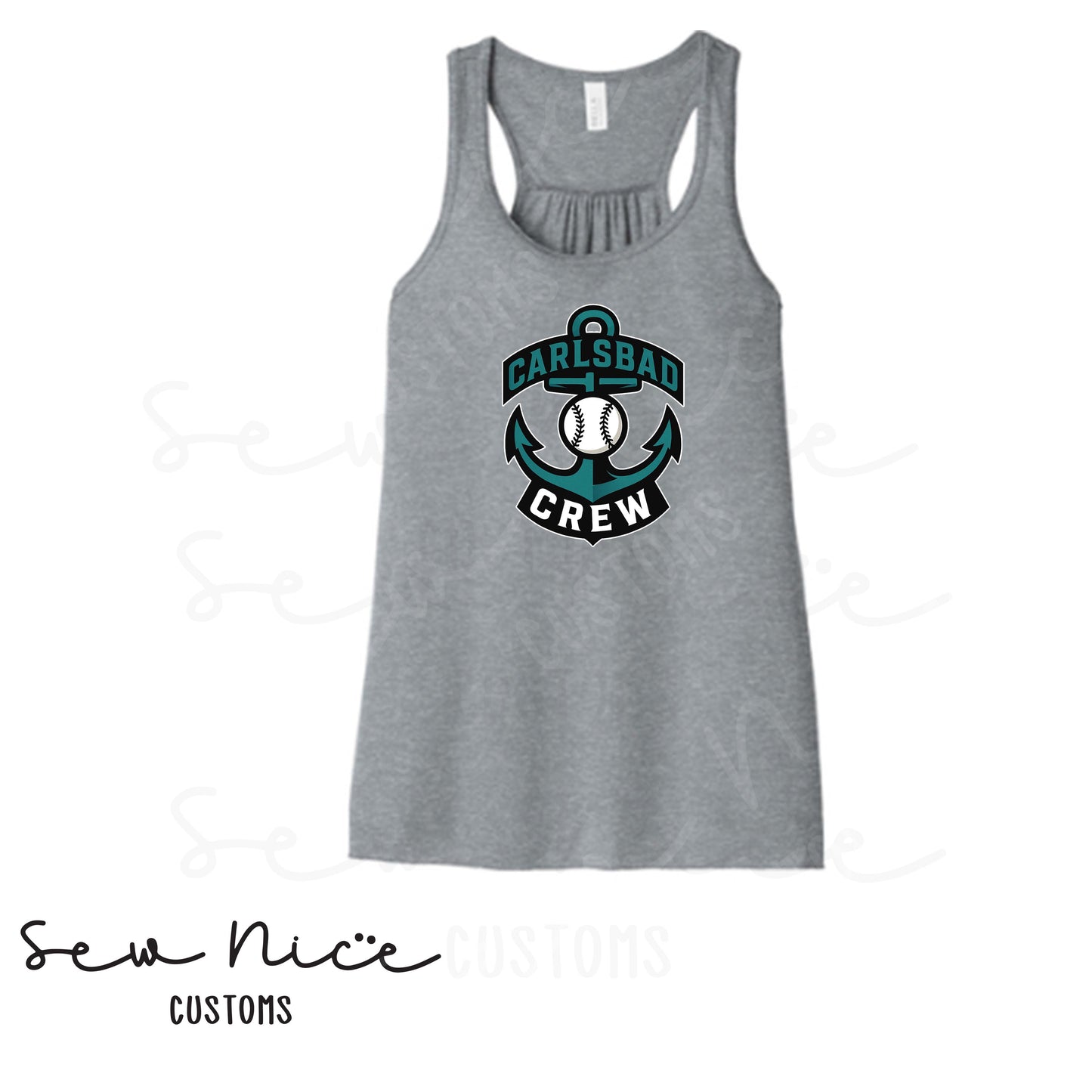 Carlsbad Crew Ladies Bella Canvas Flowy Tank Top
