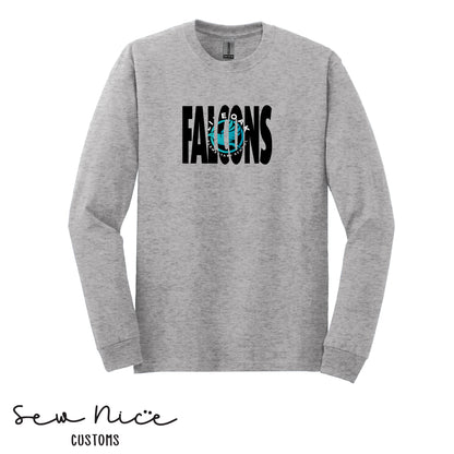 Falcons Inside Logo- Unisex Adult Long Sleeve