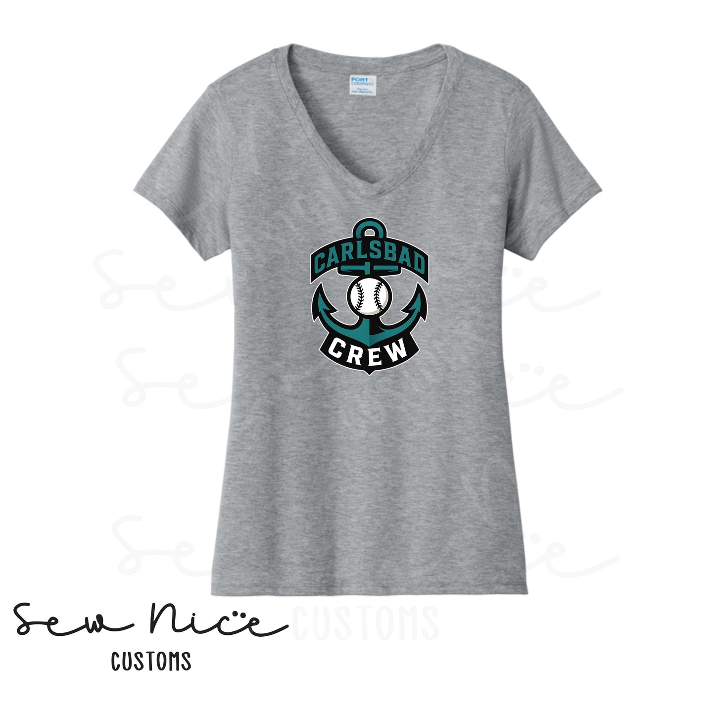 Carlsbad Crew Ladies V-Neck Shirt