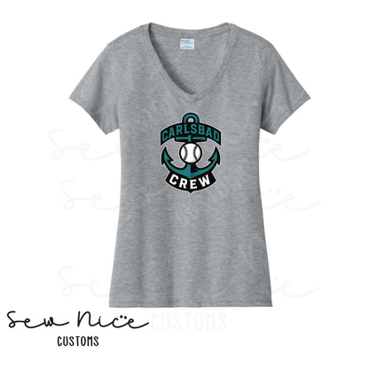 Carlsbad Crew Ladies V-Neck Shirt